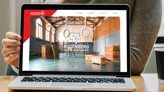 Webdesign / Webseitengestaltung Rosenberg Turn-Sportgeräte GmbH - Bremen